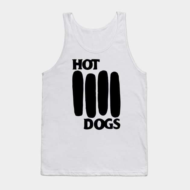 Black Flag Hot Dogs Tank Top by Huge Potato